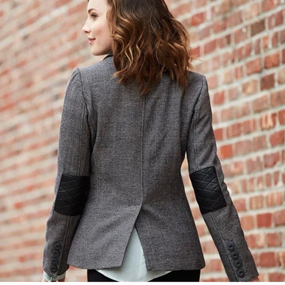 AS by DF Black and Tan Wool Blend Houndstooth Blazer - Picture 14 of 14